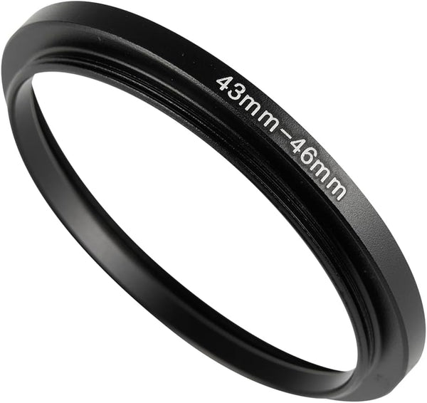 JOYTOLIN 43-46mm Metal Step-Up Ring Adapter Compatible with Mirrorless Cameras DSLR Lens, UV