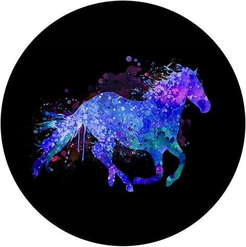 Cute Horse Purple Watercolor Design PopSockets Standard PopGrip for Horse Lovers