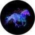 Cute Horse Purple Watercolor Design PopSockets Standard PopGrip for Horse Lovers