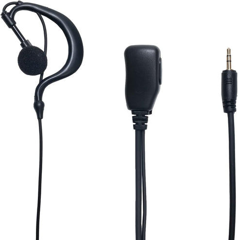 G Shape Earpiece Headset with Mic PTT Compatible with Cobra Microtalk Cx112 PX650 PX655 ACXT145 ACXT1035r ACXT545 RX385 RX685 Walkie Talkie Two Way Radio 2Pack