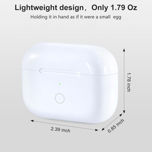 Wireless Charging Case Replacement for AirPods Pro 1st & 2nd Generation, Charger Case with Bluetooth Pairing Sync Button