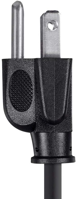 Monoprice 3ft Power Cord Cable, 16AWG, Black, 3 Conductor PC Power Connector Socket (C13/5-15P)