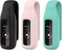 FitTurn Clip for Fitbit Luxe, Soft Silicone Strap Replacement Accessories for Luxe Clip Case (Black, Pink, Teal)