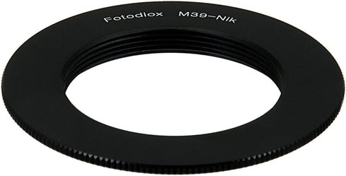 Fotodiox Lens Mount Adapter Compatible with M39/L39 (x1mm Pitch) Lenses to Nikon F-Mount Cameras