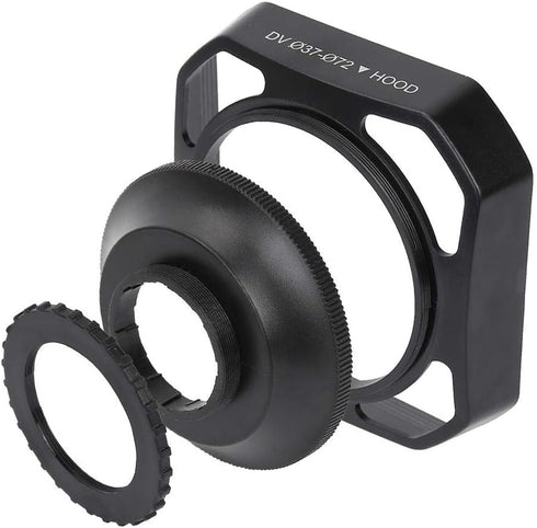 37mm/72mm DV Camera Lens Hood, Sun Shade/ - Reduces Lens and Glare - Blocks Excess Sunlight by Serounder