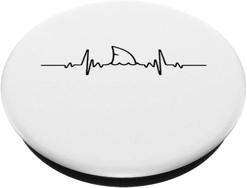 Shark Heartbeat Popsocket for Shark Lovers | Ocean Animal PopSockets PopGrip: Swappable Grip for Phones & Tablets