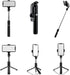 Phone Tripod Stand & Selfie Stick Tripod - All in One Cell Phone Tripod with Wireless Remote, Portable
