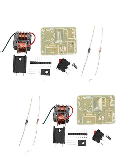 15KV Boost High Voltage Generator - High Frequency Transformer Inverter Arc Igniter Coil Module, 2 Sets (Include PCB