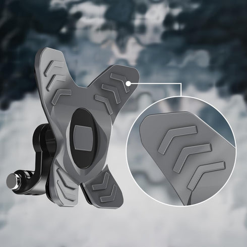SOH Updated Motorcycle Helmet Chin Strap Mount with Phone Clip Compatible with iPhone 15 Pro Max/14/13 Pro/Mini/Samsung,Google,LG, Pixel, Huawei, Xiaomi,All Smartphones(New)