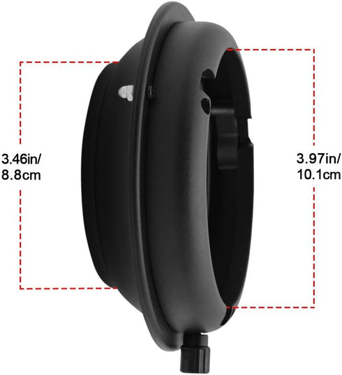 Fotoconic Balcar Speedring to Bowens Mount Converter Interchangeable Adapter Ring for Studio Flash Strobe LED Video Light