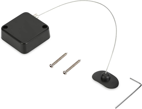 LORADAR Retractable Cable Lock with Double-Sided Adhesive, Remote Control Security Lock, Anti-Lost Rope for TV, DVD,