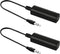 2 Packs Ground Loop Noise Isolator for Car Audio/Home Stereo System with 3.5mm Audio Cable