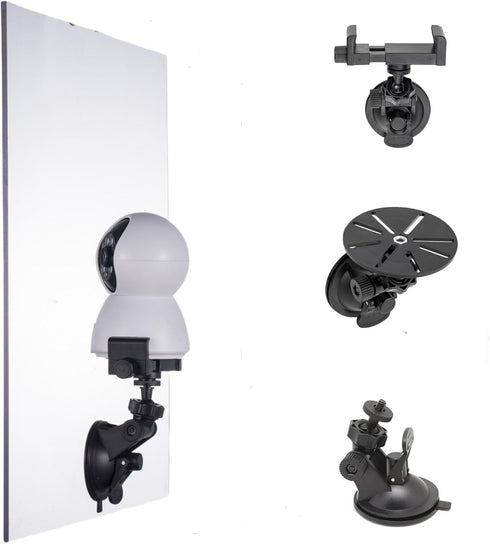 LamYHeng Window Mount for Security Camera,Rotating Suction Mount Bracket,Compatible with Universal Security Cameras