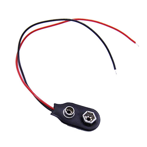 GCA 9V Battery Clip Connector, Battery Clip L Type, 2 Pcs