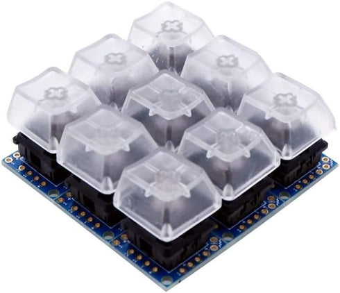 Key Switch Breakout Prototype PCB Board with 5 Pins Black Switches Key Click Compatible with Mechanical Keyboard