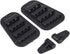 Set -4 1/10 RC Car Intake Grille & Engine Cover Hinge, Plastic Intake Grilles Engine Cover Hinges with Stickers