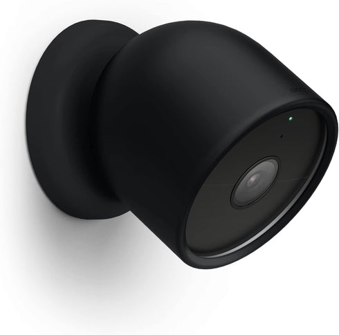 elago Silicone Cover for Google Nest Cam Outdoor or Indoor, Black Magnetic Mount Cover with All Weather Protection
