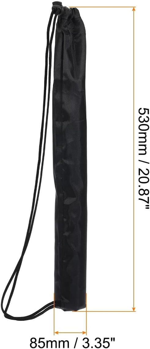 PATIKIL 21" Long Monopod Carrying Case Bag, Nylon Carry Bag with Shoulder Strap Portable Folding for Camera Monopod, Black