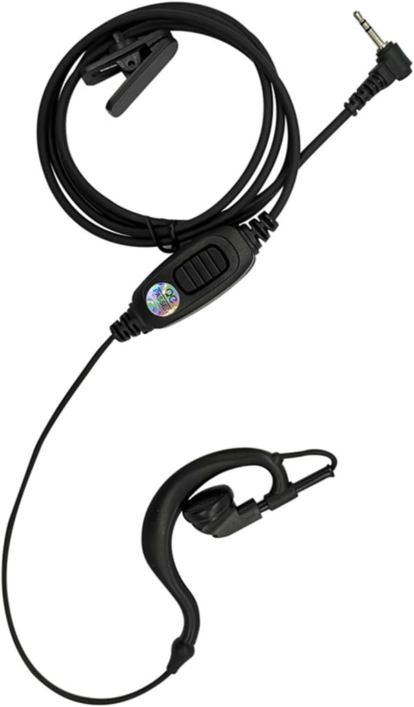 G Shape Ear Piece PTT Mic Earpiece for Motorola Talkabout Walkie Talkie T260tp (Black, Wired)