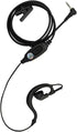 G Shape Ear Piece PTT Mic Earpiece for Motorola Talkabout Walkie Talkie T260tp (Black, Wired)