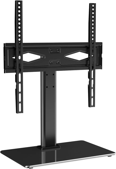 VEVOR 32-55 inch Universal TV Mount for TVs, Height Adjustable Swivel Stand with Tempered Glass Base for Bedroom
