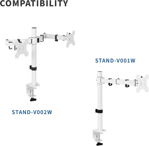 VIVO 1 27 inches, PT-SD-AM01AW Fully Adjustable Single Monitor Arm for Desk Mount Stand, Monitor Arm for Screen up