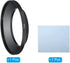 PATIKIL 77mm Lens Hood, Wide Angle Matte Surface Anti-reflective Hood with Cleaning Cloth for Camera