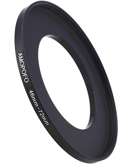Metal Step Up Ring Adapter 46mm to 72mm, Step-Up Lens Adapter Ring for Filters UV, ND, CPL, Compatible with 46mm Lenses