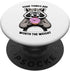 Donut Lover Raccoon Funny Pink Doughnut Sprinkles PopSockets Standard Donuts PopGrip