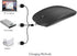 KLO Rechargeable Bluetooth Mouse for MacBook, Air, Pro, iPad, Wireless Mouse for Laptop, Notebook, PC (Black)