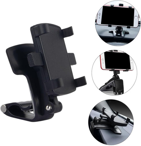 FONDOTIN 6.29X3.70X3.34In Car Phone Mount Dashboard Holder Universal Clip Stand for Vehicle Cell Phones Navigation Rack