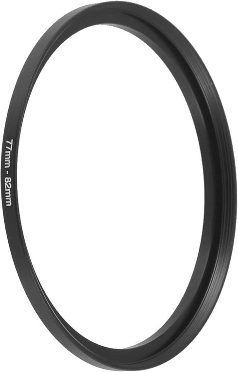 uxcell Camera Lens Filter, Metal Filter Step Up Ring Adapter 77mm to 82mm for Camera Lens, 77mm Male 82mm Female Stepping Up Filter Ring for Digital DSLR SLR Camera, Black