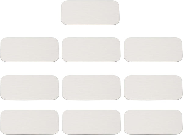 PATIKIL 22mmx41mm Metal Plate for Phone Magnet, 10pcs Rectangular Adhesive Metal Plate Replacement