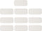 PATIKIL 22mmx41mm Metal Plate for Phone Magnet, 10pcs Rectangular Adhesive Metal Plate Replacement