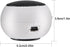 Mini Portable Speaker, Telescopic Design for Computer Smartphone MP3 Tablet, USB Powered, Lightweight, 2 Colors (White)