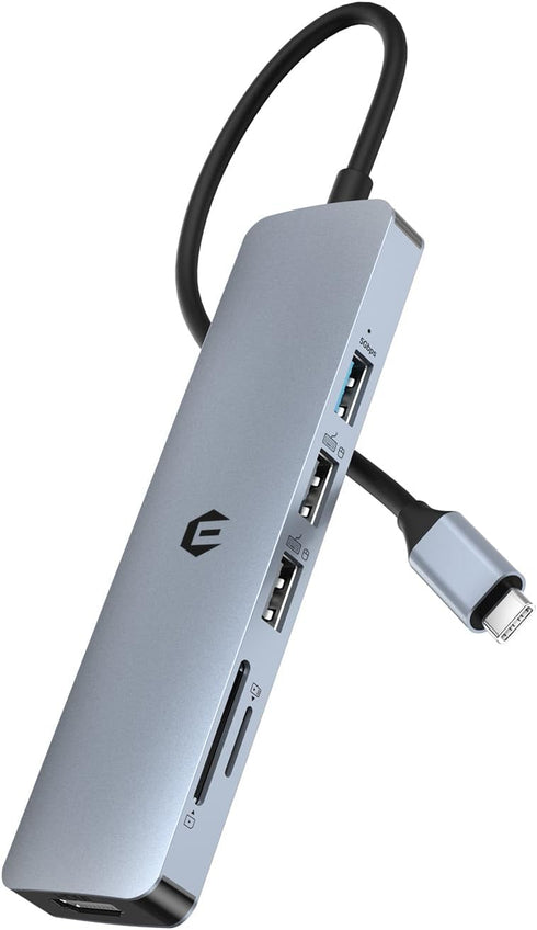 Tymyp USB C HUB, 6 in 1 USB C Adapter, Including USB 3.0,