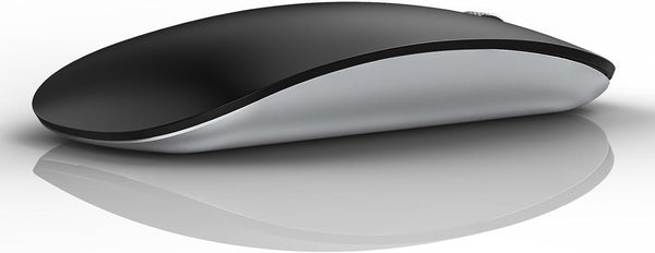 TENMOS M18 Bluetooth Mouse, USB C Rechargeable Wireless Mouse, Triple Mode (Dual Bluetooth+USB) - Matte Black