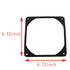 2pcs 120mm Black Antivibration Rubber Fan Gasket, 120 x 120 mm 12cm Shock Absorption Pad for Computer PC Case