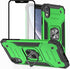 HNHYGETE iPhone XR Case with Screen Protector, Military Grade 360° Rotatable Kickstand Shockproof Protective Case