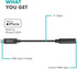 Movo 3.5mm TRRS Microphone Adapter Cable to USB-C, Compatible with iPhone 15 and up, Optimized for Pro Audio