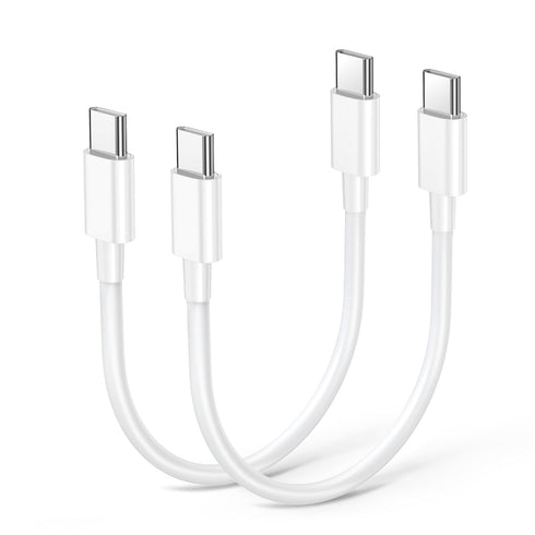 Durcord USB C to USB C Fast Charger Cable, 100W 2 Pack 1ft, Compatible with iPhone/Samsung/Android Devices