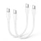 Durcord USB C to USB C Fast Charger Cable, 100W 2 Pack 1ft, Compatible with iPhone/Samsung/Android Devices