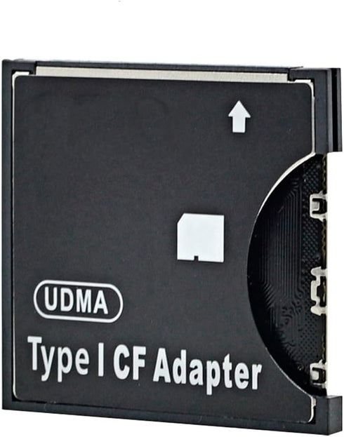 High Speed Secure Digital to CF Standard Compact Flash Type I Card Adapter Compatible with Digital Cameras