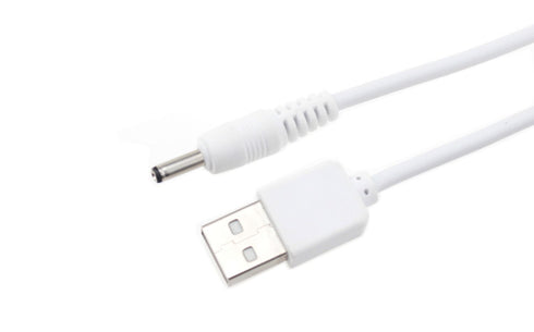 FitTurn 5V DC Power Cord USB to DC 3.5mm x 1.35mm Barrel Jack Adapter Connector Charging Cable Plug (White)