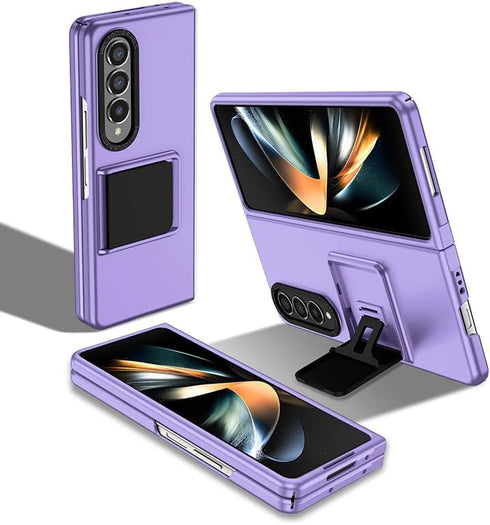 Asuwish Phone Case for Samsung Galaxy Z Fold 3 5G, Slim Protective Mobile Hard Hybrid Back Cell Accessories with