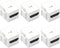 VCE 4K HDMI Keystone Jack 6-Pack, HDMI Female to Female Adapter Coupler for Keystone Wall Plate, White