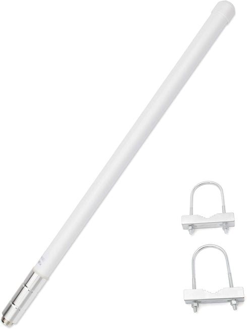UAYESOK Dual Band Fiberglass Radio Antenna, UHF VHF 144/430mhz Base Antenna, 17 inches