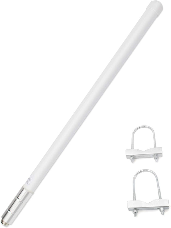 UAYESOK Dual Band Fiberglass Radio Antenna, UHF VHF 144/430mhz Base Antenna, 17 inches