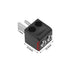 The Lord of the Tools 10PCS 2-pin DIN Plug with Screw Terminals, Black DIN Connector Plug Adapter