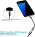 USB C to Micro USB Adapter, KUXIYAN (2 Pack) Type C Female to Micro USB Male Charger Connector for Samsung Galaxy S7